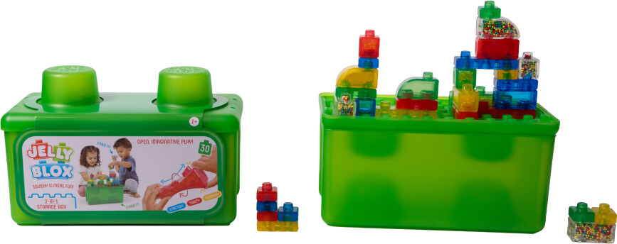 Jelly Blox 2-i-1 Opbevaringskasse - 30 Dele