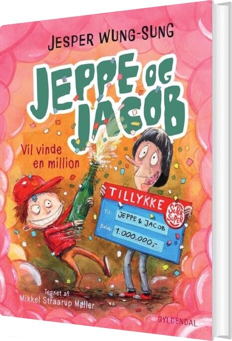 Billede af Jeppe Og Jacob - Vil Vinde En Million - Jesper Wung-sung - Bog