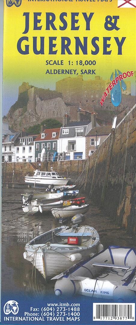 Jersey & Guernsey Travel Reference Map - Itmb - English Book