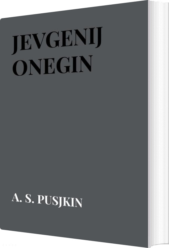 Billede af Jevgenij Onegin - A. S. Pusjkin - Bog