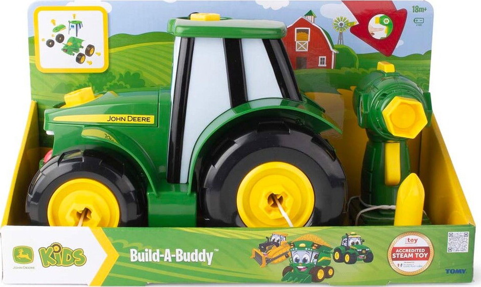 John Deere Legetøjstraktor Samlesæt - Byg En Johnny