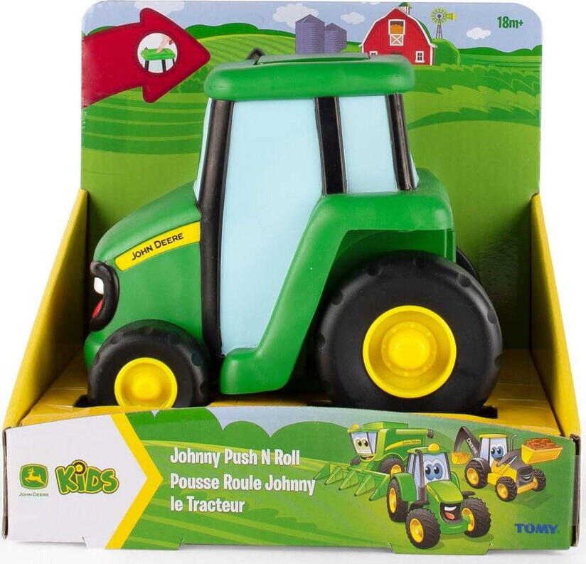 John Deere Legetøjs Traktor - Push N' Roll - Grøn