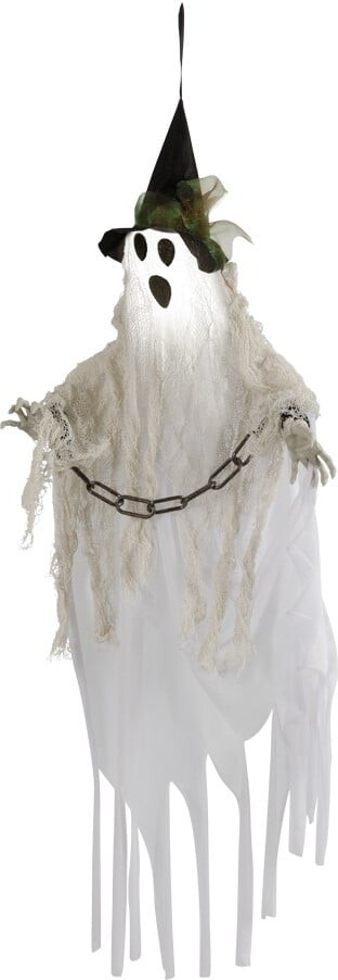 Billede af Halloween Spøgelse Med Lys - Hængende - 80 Cm