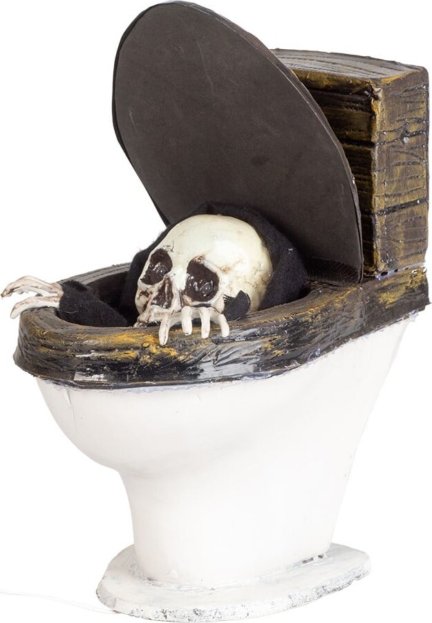 Halloween Skelet I Toilet Dekoration
