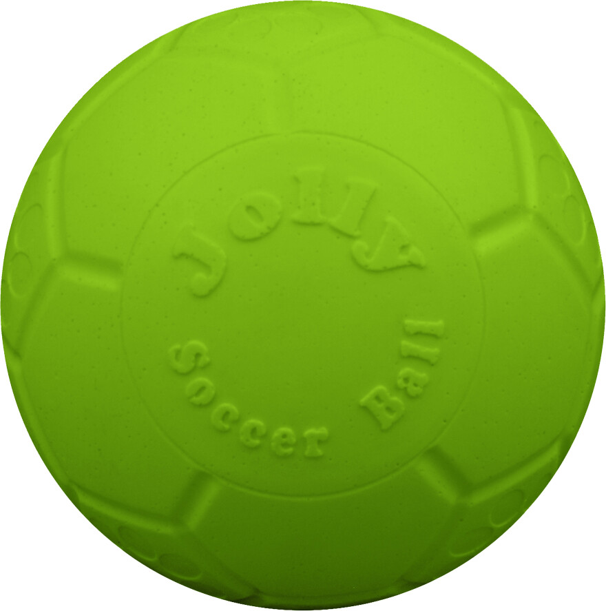 Jolly Pets - Soccer Ball - Bold Til Hunde - Grøn Med æble Duft - 15 Cm