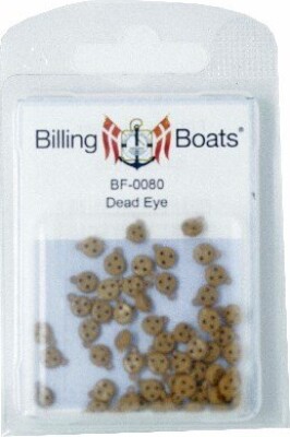 Billing Boats Fittings - Jomfru / Deadeye - 5 Mm - 50 Stk