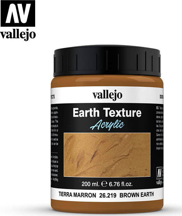 Billede af Vallejo - Earth Texture - Brown Earth 200 Ml hos Gucca.dk