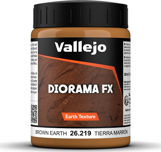 Vallejo - Diorama Fx - Earth Texture - Brown Earth - 200 Ml