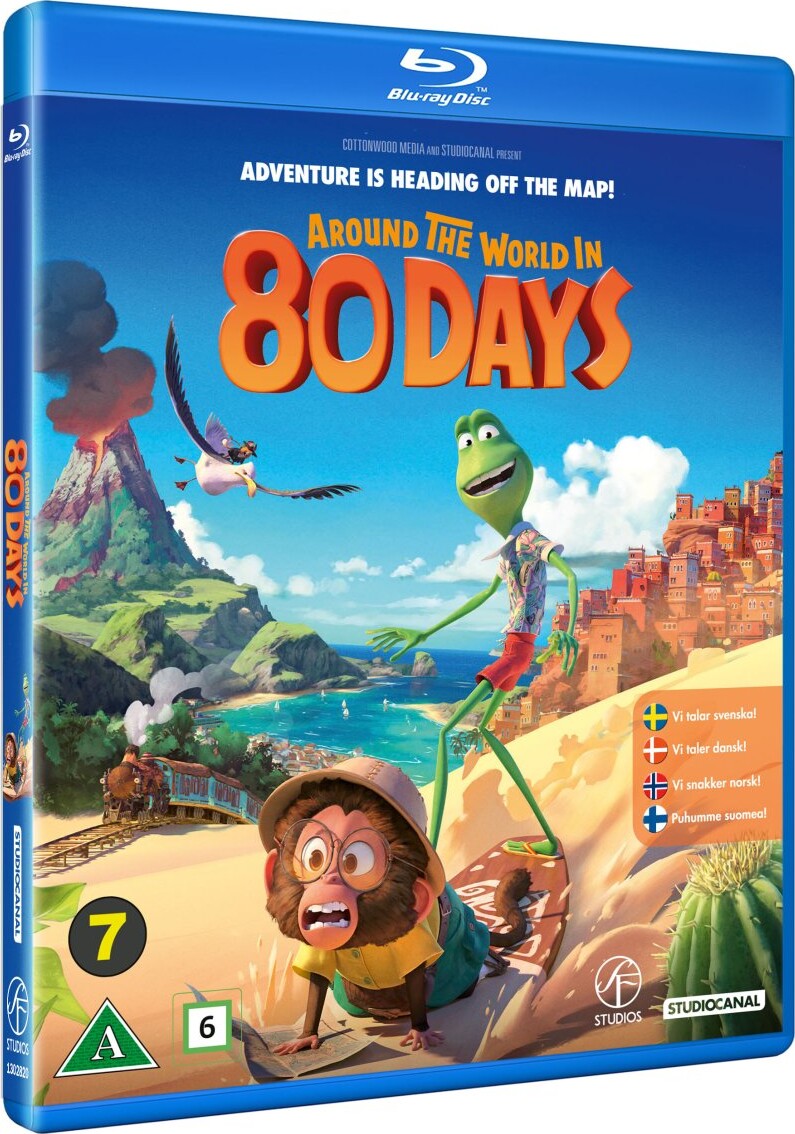 Jorden Rundt På 80 Dage - 2021 Tegnefilm - Blu-Ray