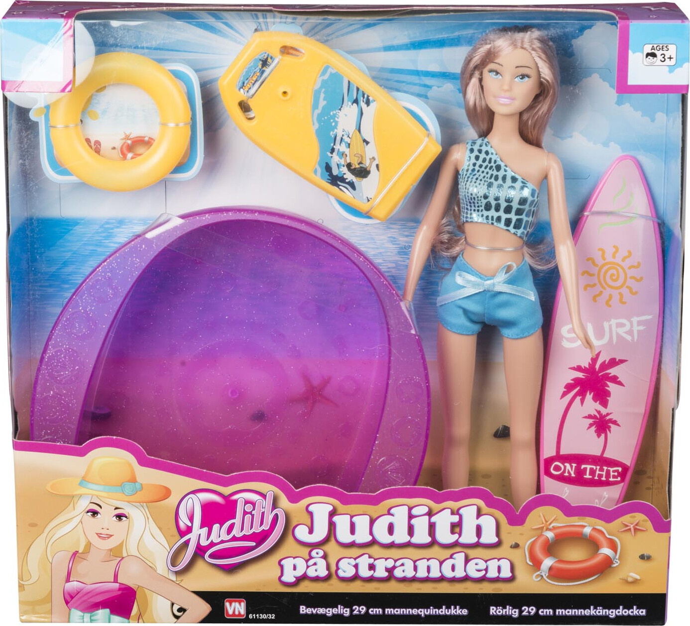 Judith - Dukke På Stranden - Beach / Pool Sæt