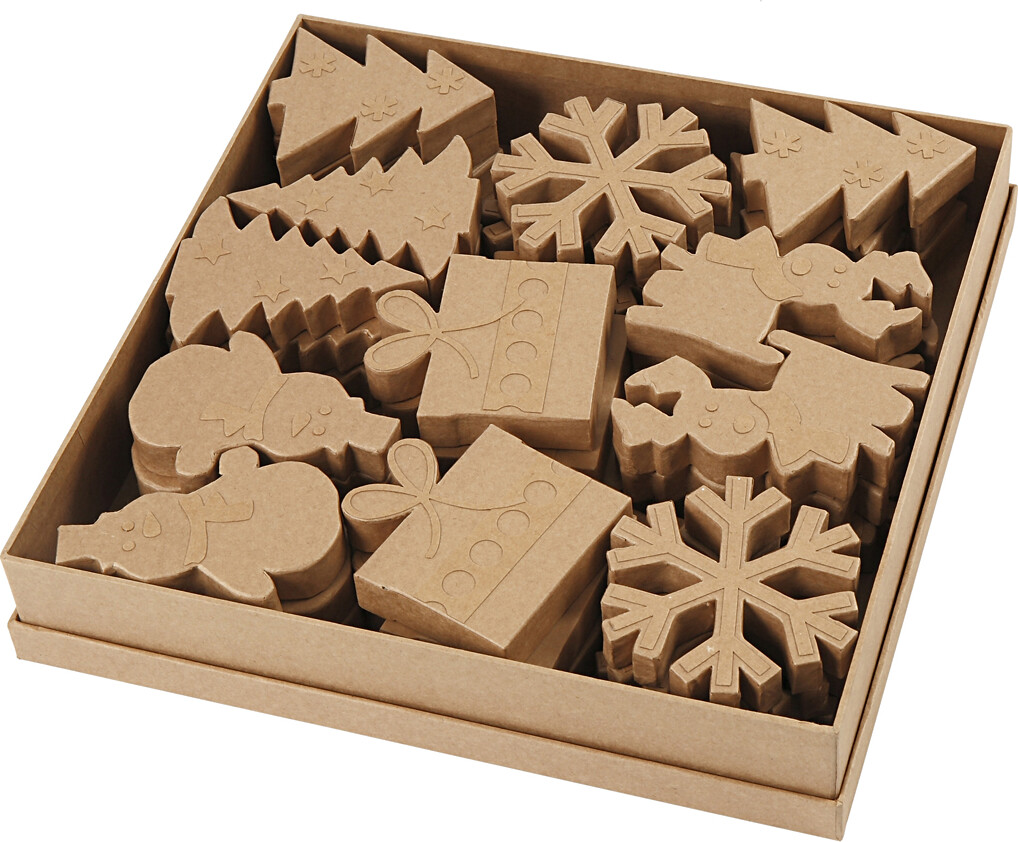 Julefigurer - H 10-14 Cm - 6x6 Stk.
