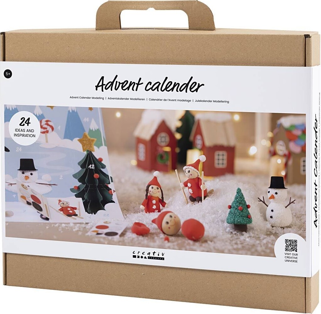 Billede af Kreativ Julekalender Til Børn - Diy Kit - Modellering