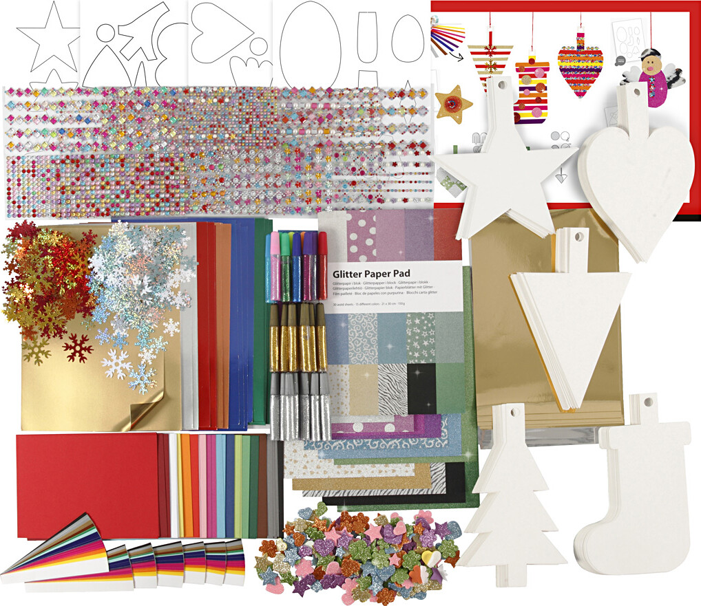 Juleklippepakke - Assorterede Farver