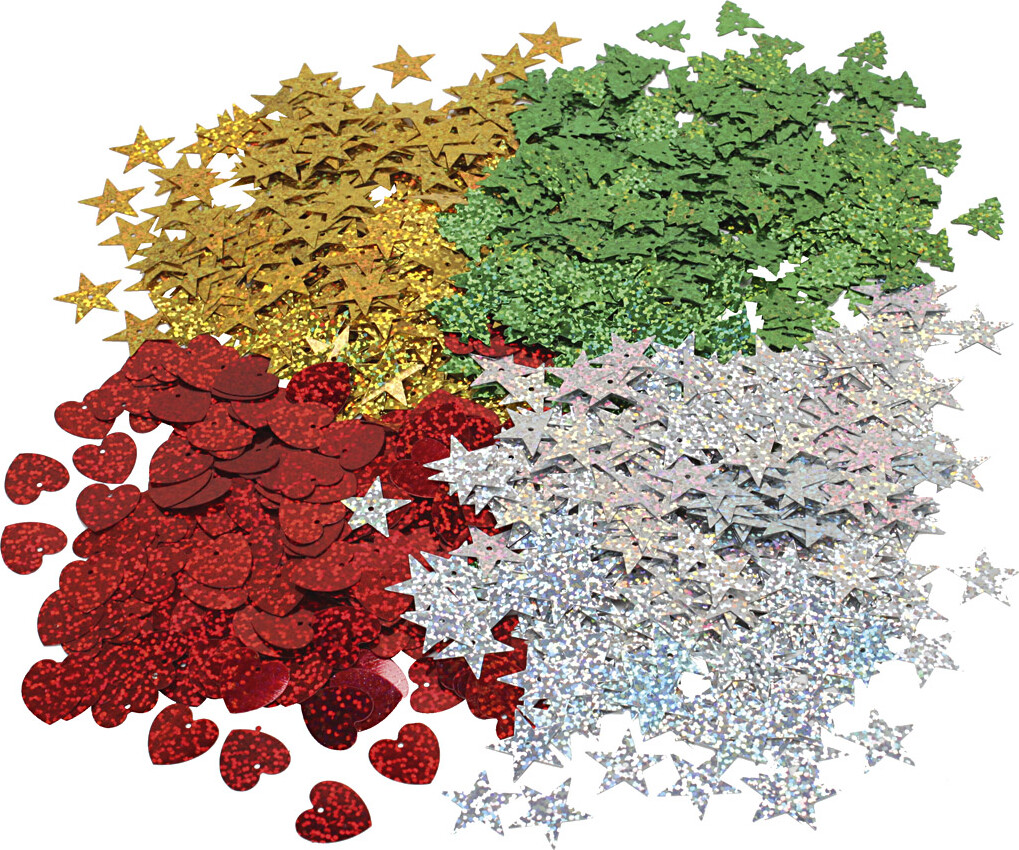 Julepailletter - Str. 14-16 Mm - 4x20 G