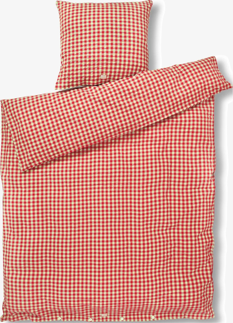 Juna - Bæk & Bølge Sengetøj 140x200 cm rød/gul