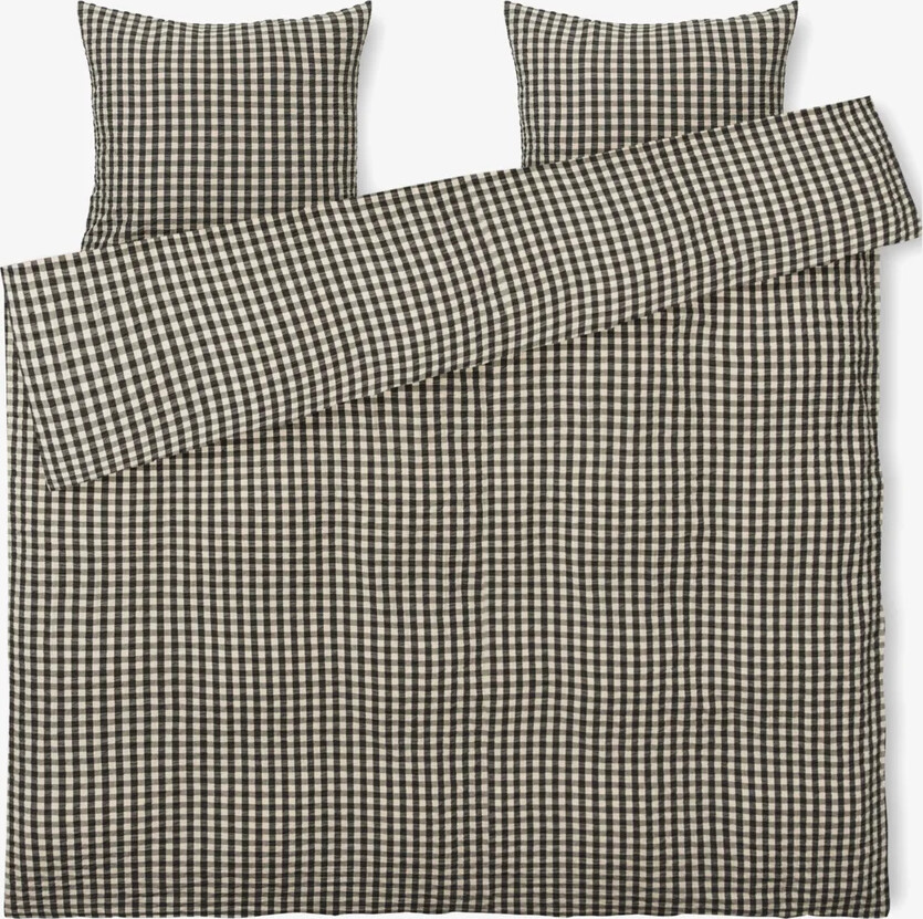 Juna - Bæk&bølge Sengetøj 200x220 Cm - Sort & Sand