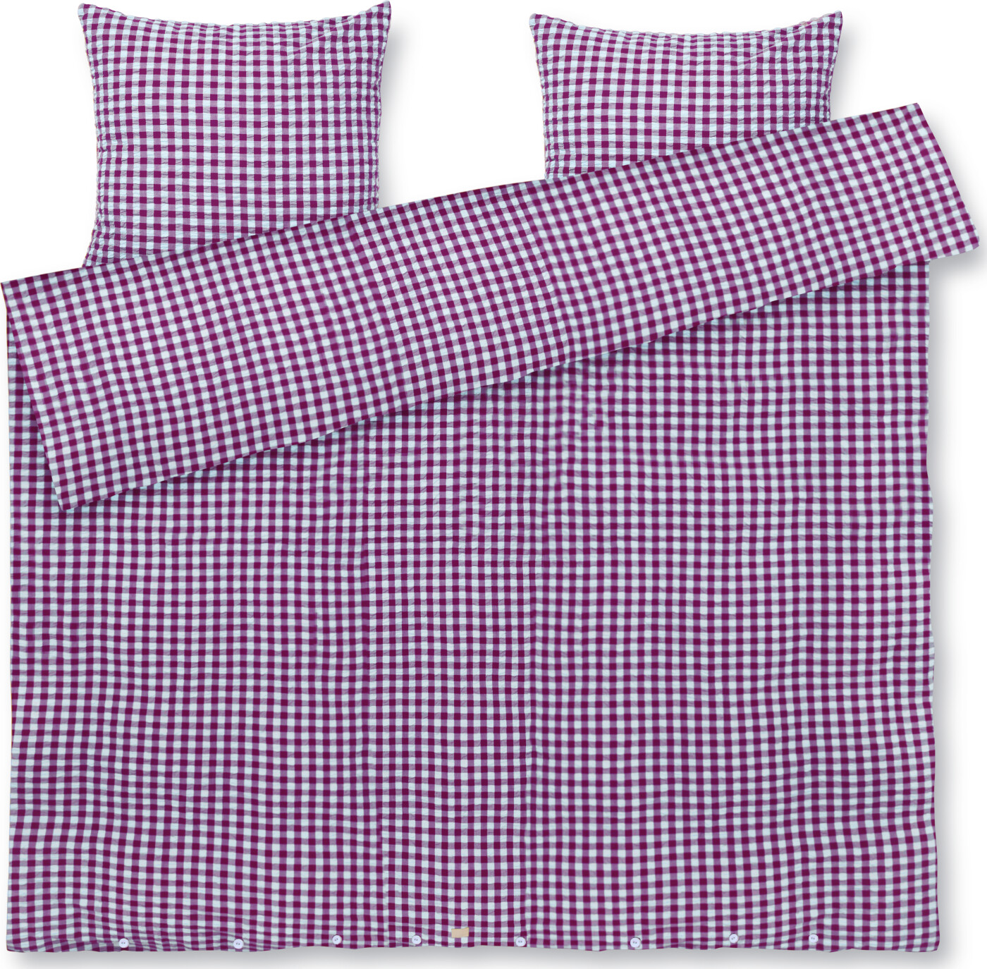 Juna - Bæk&bølge Sengetøj - Fuchsia/mint - 200x220 Cm