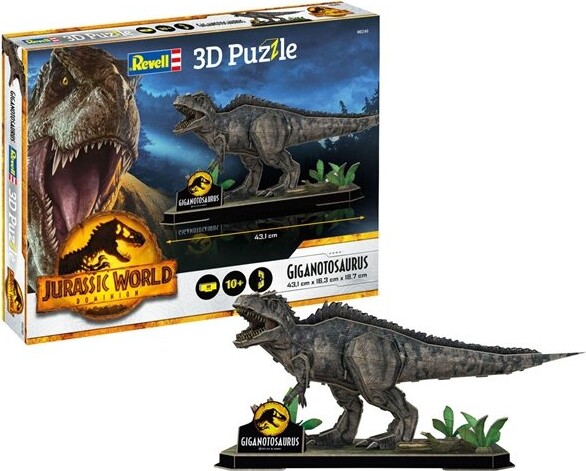 Revell 3d Puzzle - Jurassic World - Giganotosaurus - 54 Brikker - 43 Cm