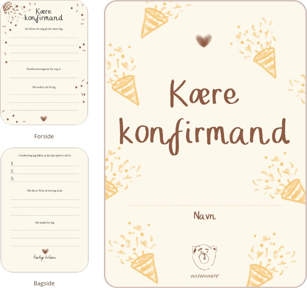 Kære Konfirmand - Hilsner Fra Gæsterne - Julie Dam Andersen - Bog