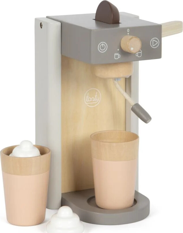 Kaffemaskine Legetøj I Træ - Grå - Tasty - Small Foot