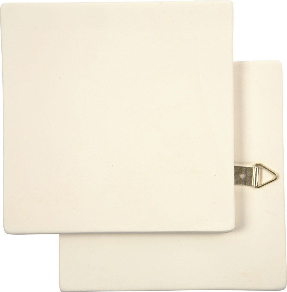 Kakkel - Str. 13x13 Cm - Tykkelse 7 Mm - Hvid - 1 Stk. billede