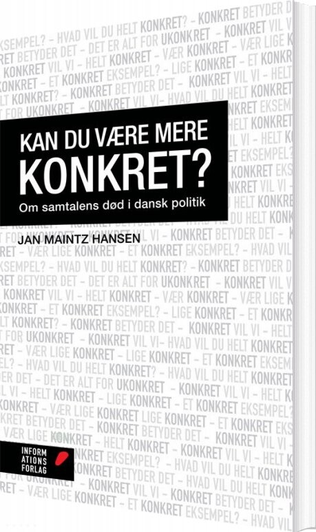 Billede af Kan Du Være Mere Konkret? - Jan Maintz Hansen - Bog