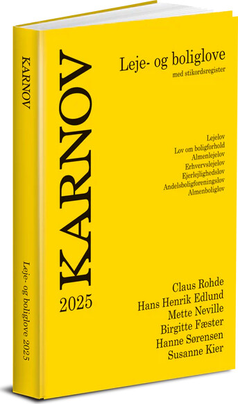 Karnov Leje- Og Boliglove 2025 - Bog