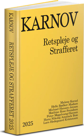 Karnovs Retspleje Og Strafferet 2025 - Lars Hedegaard Kristensen - Bog