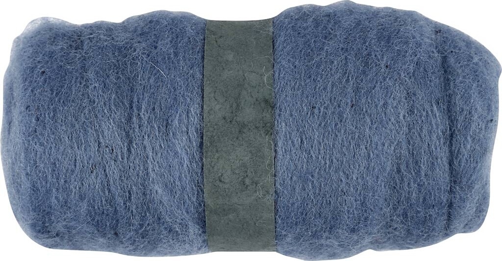 Kartet Uld - Himmelblå - 100 G/ 1 Bundt