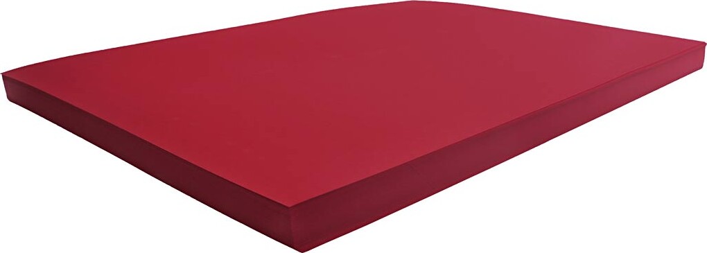 Karton - 50x70 Cm - 270 G - Julerød - 100 Ark