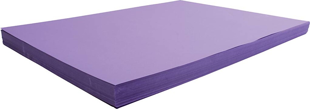 Karton - 50x70 Cm - 270 G - Lilla - 100 Ark