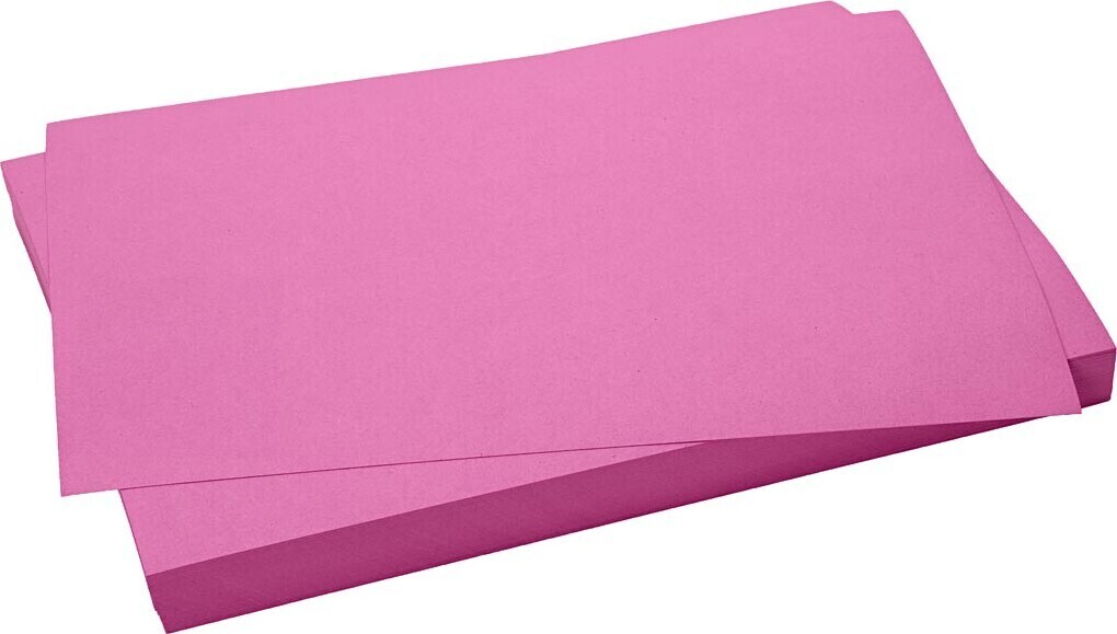 Karton - 50x70 Cm - 270 G - Pink - 10 Ark