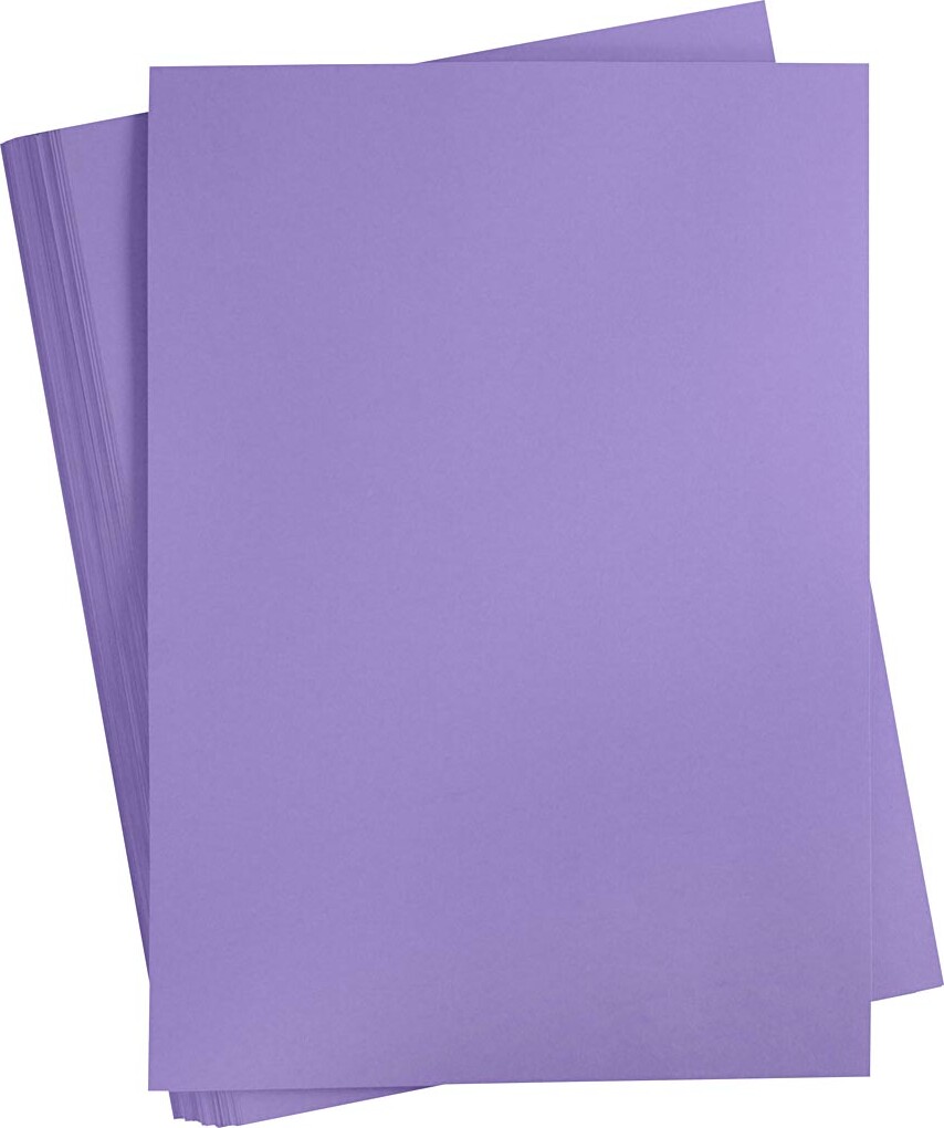 Karton - A2 - 180 G - Lilla - 100 Ark billede