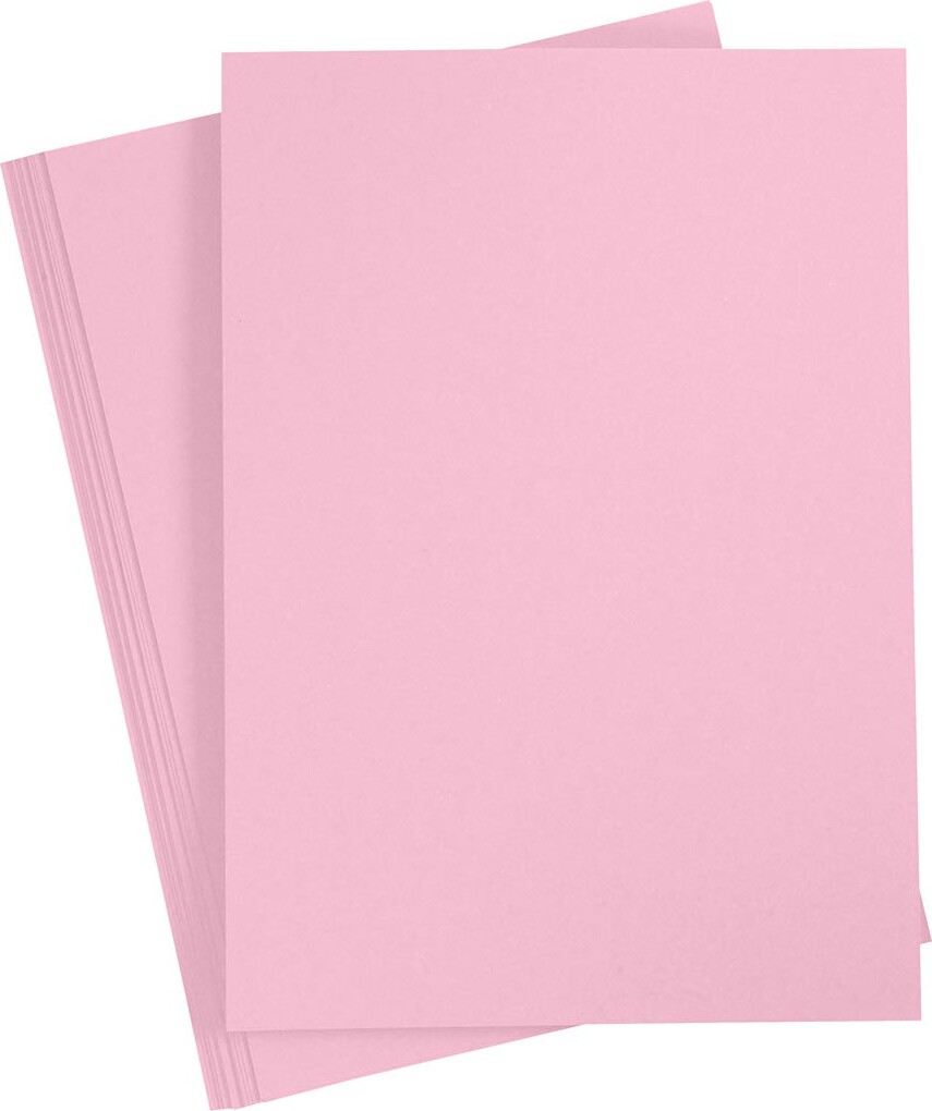 Karton - A3 - 297x420 Mm - 180 G - Lys Pink - 20 Ark