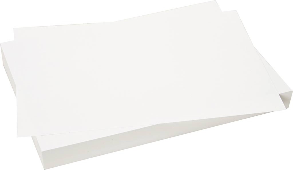 Karton - A4 - 270 G - Hvid - 10 Ark