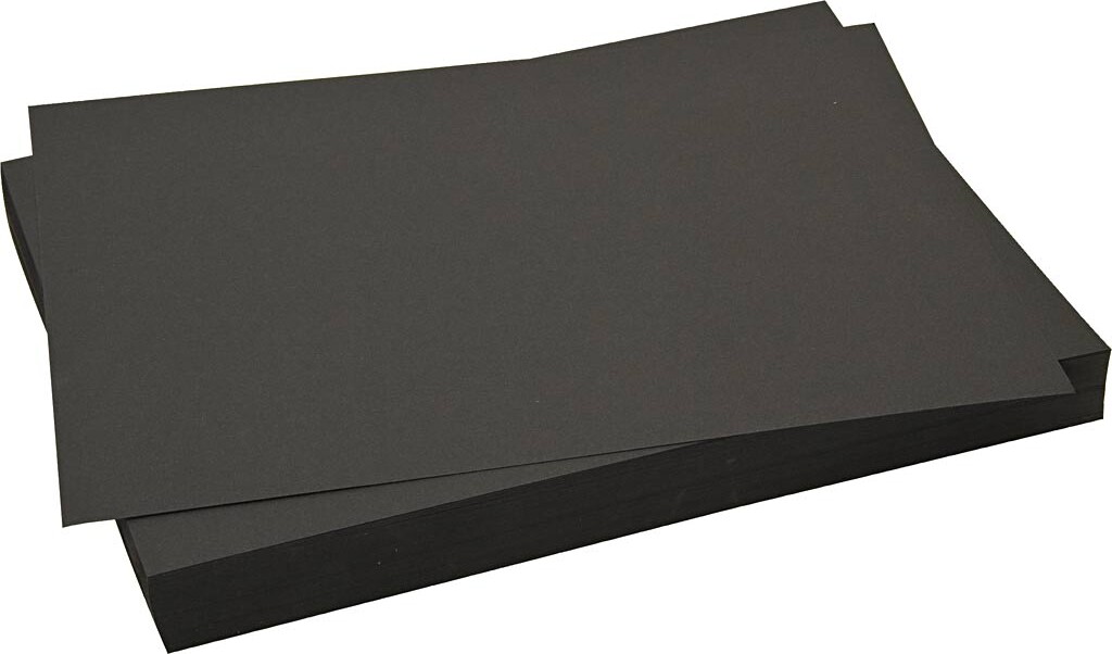 Karton - A4 - 270 G - Sort - 10 Ark
