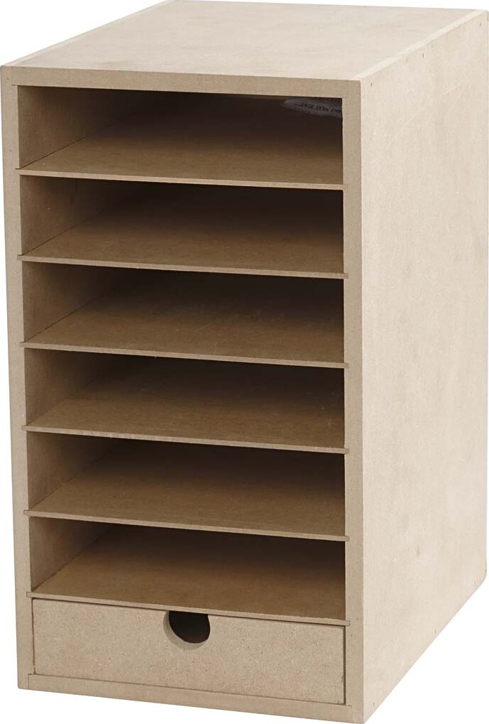 Kartonreol - H 31,5 Cm - D 24,5 Cm - B 18 Cm - A5 - 1 Stk. billede