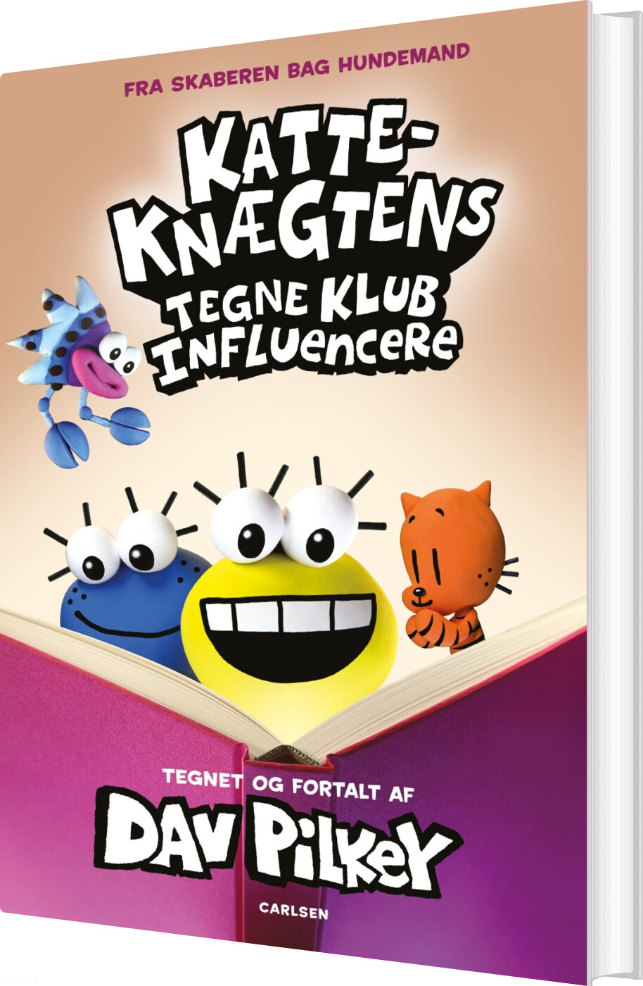Katte-knægtens Tegneklub 5 - Influencere - Dav Pilkey - Bog