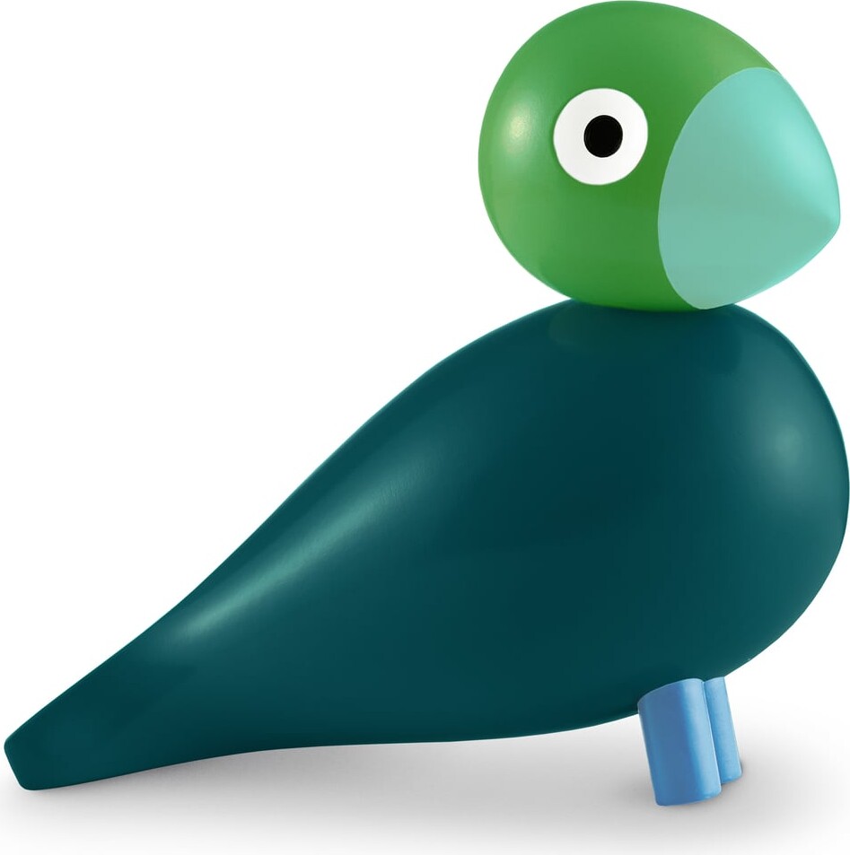 Kay Bojesen - årets Fugl 2026 - Birk - Mørkegrøn - Træ - 12,5 Cm