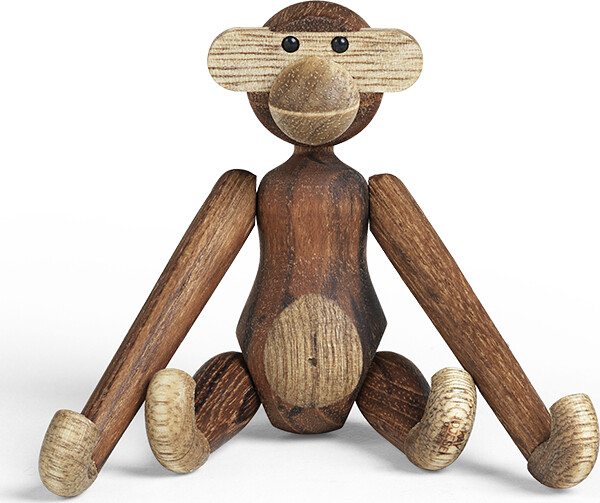 Kay Bojesen Abe Mini - Teak Og Limbatræ - 9,5 Cm