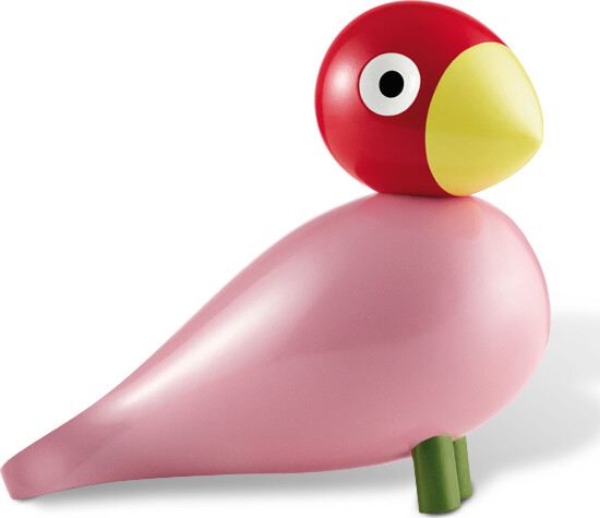 Kay Bojesen - Sangfugl Ruth - Lyserød Og Rød - 15 Cm