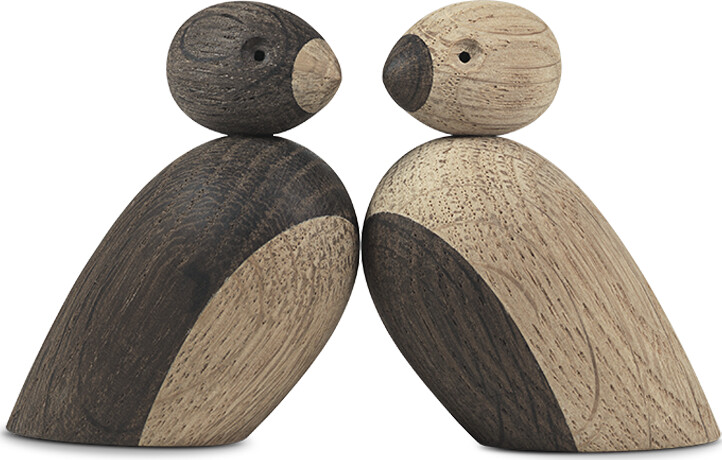 Kay Bojesen - Spurvepar Eg Og Røget Eg - 6 Cm