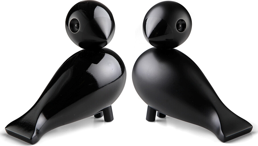 Kay Bojesen - Turtelduer - Sort - 9 Cm