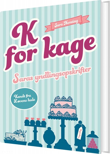 Billede af K for Kage - Kogebog - hardcover