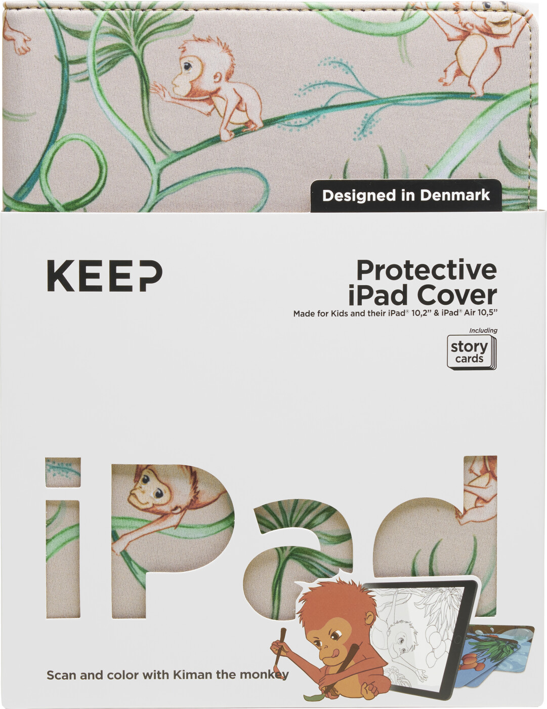Keep - Ipad Cover Til Børn - 10,2" Og Air 10,5" - Brun Abemotiv