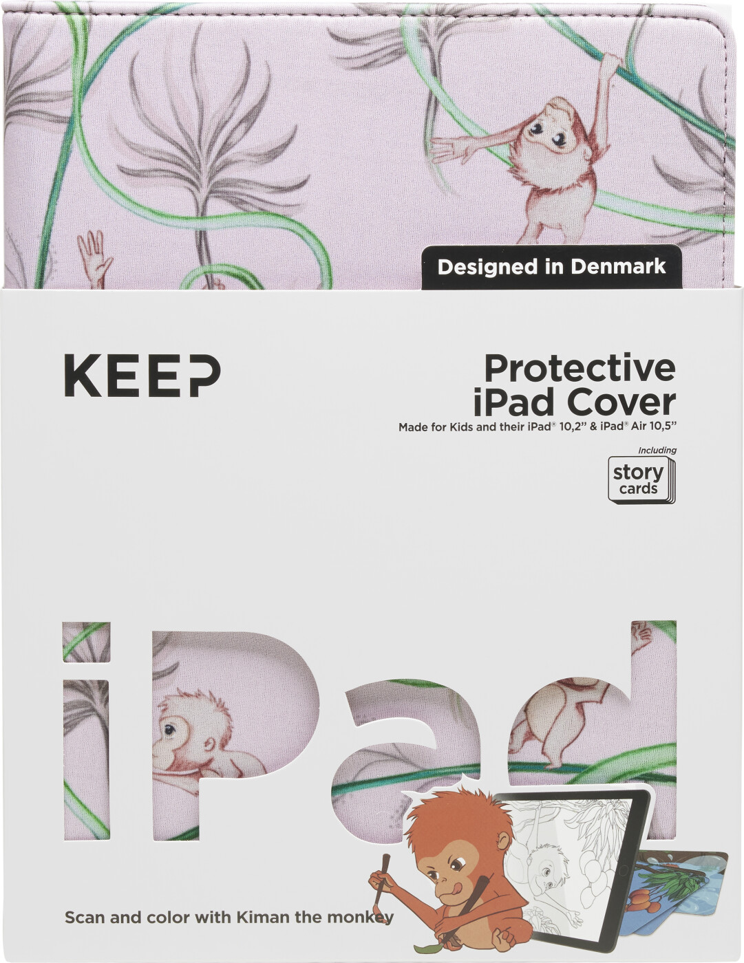 Keep - Ipad Cover Til Børn - 10,2" Og Air 10,5" - Rosa Abemotiv
