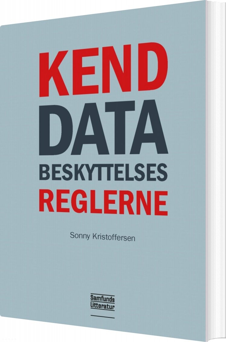 Kend Databeskyttelsesreglerne - Sonny Kristoffersen - Bog
