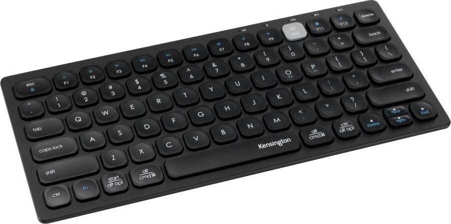 Kensington Dual trådløst Compact tastatur - nordisk layout - Tastatur - Nordisk - Sort