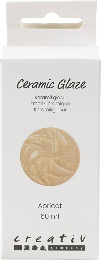 Keramik Glasur - 984-1101 C - Dækkende - Apricot - 60 Ml