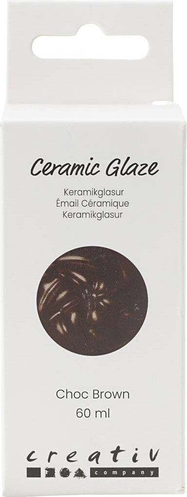 Keramik Glasur - 984-1101 C - Dækkende - Chocolate Brown - 60 Ml